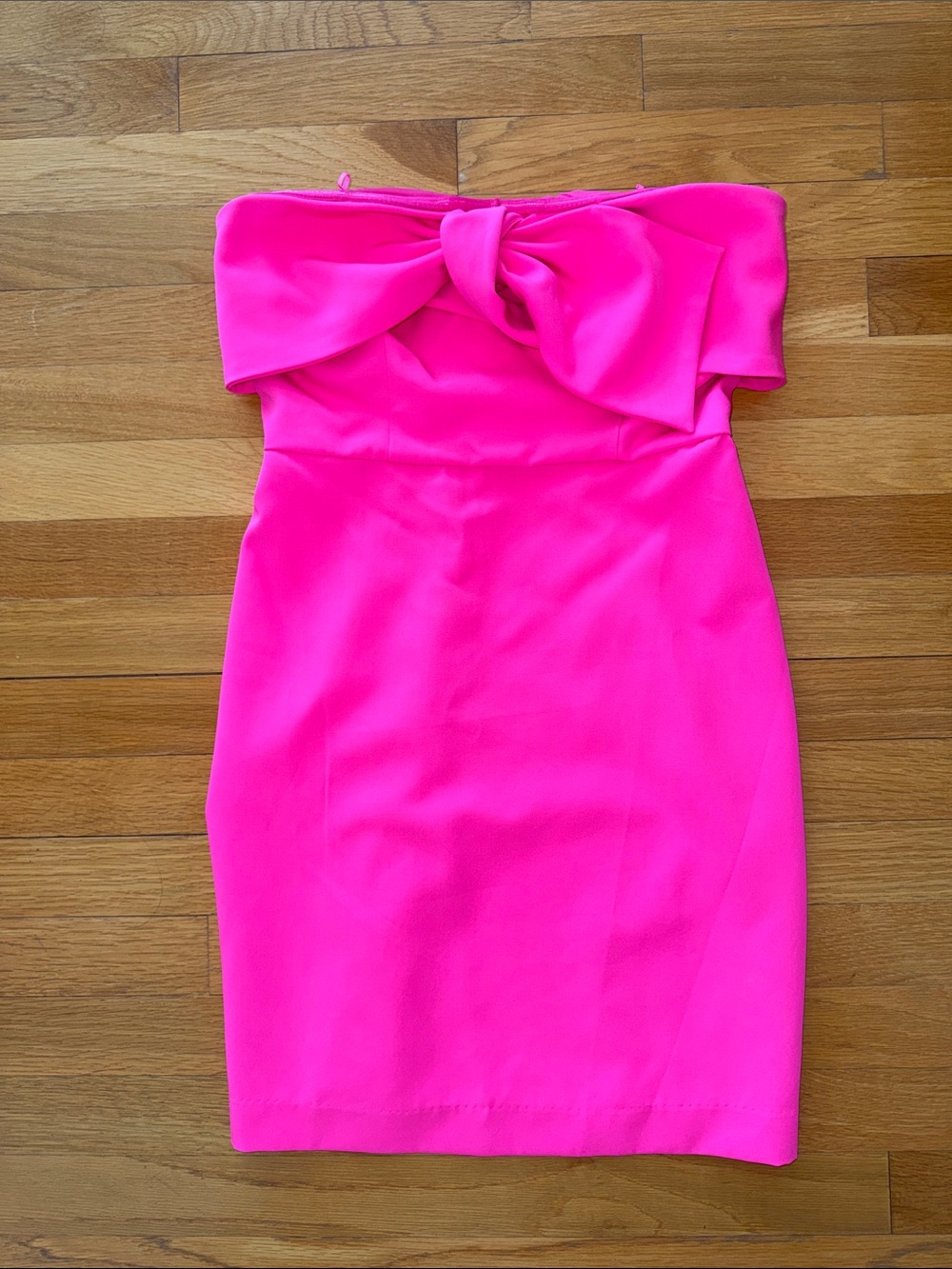 Sam Edelman Strapless Bow-Front Hot Pink Cocktail Dress Size 2